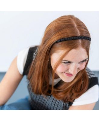 Thin Solid Headband - Black