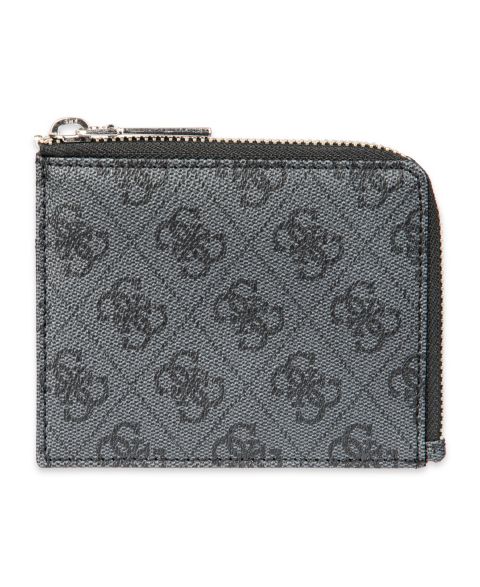 GUESS Men's RFID Quatro G Zip Around Card Case Wallet