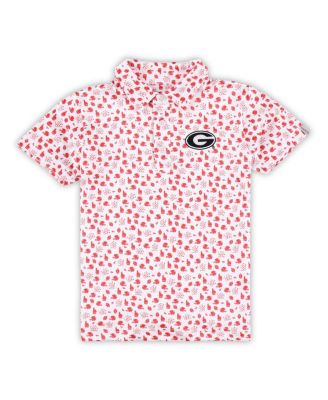 Garb - Toddler White Georgia Bulldogs Earnest Allover Print Polo Shirt