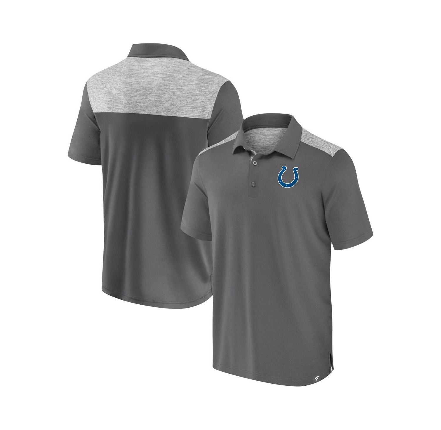 Men's Gray Indianapolis Colts Long Shot Polo Shirt