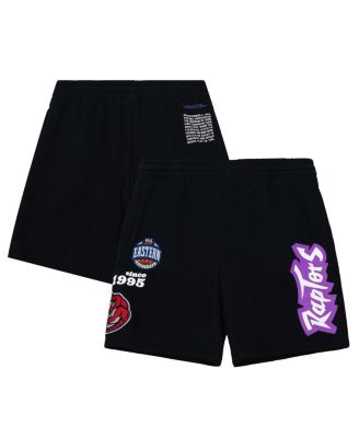 Mitchell & Ness - Men's Black Toronto Raptors Team Origins Fleece Shorts