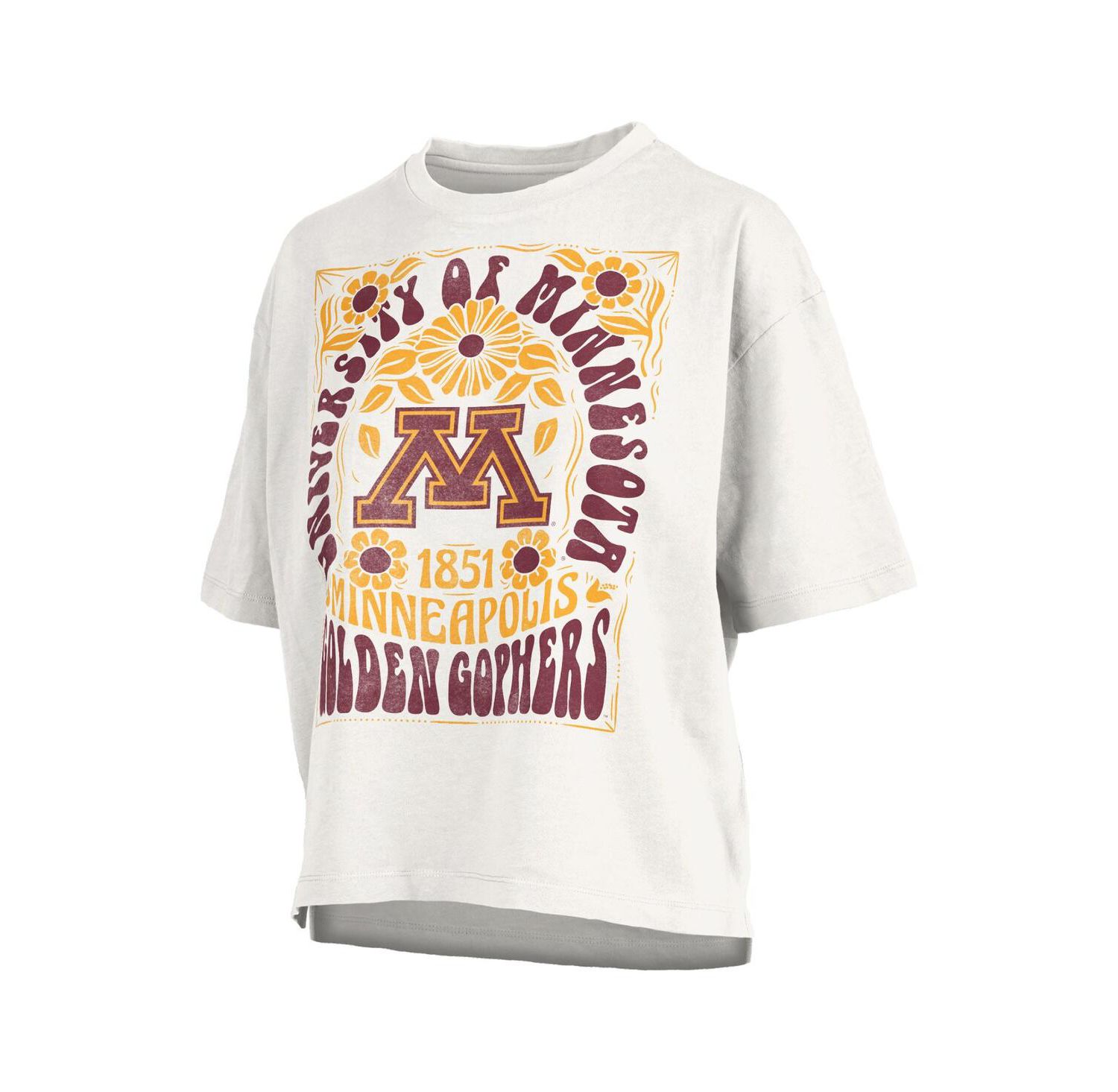 Women's White Minnesota Golden Gophers Harmony Oversized T-Shirt