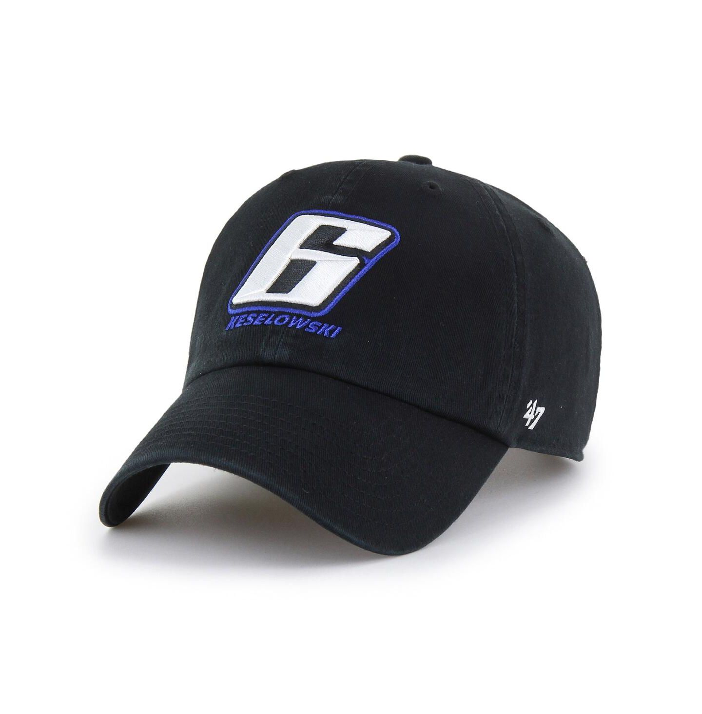 Мужская кепка '47 Brand Black Brad Keselowski Clean Up Adjustable Hat — фото 1