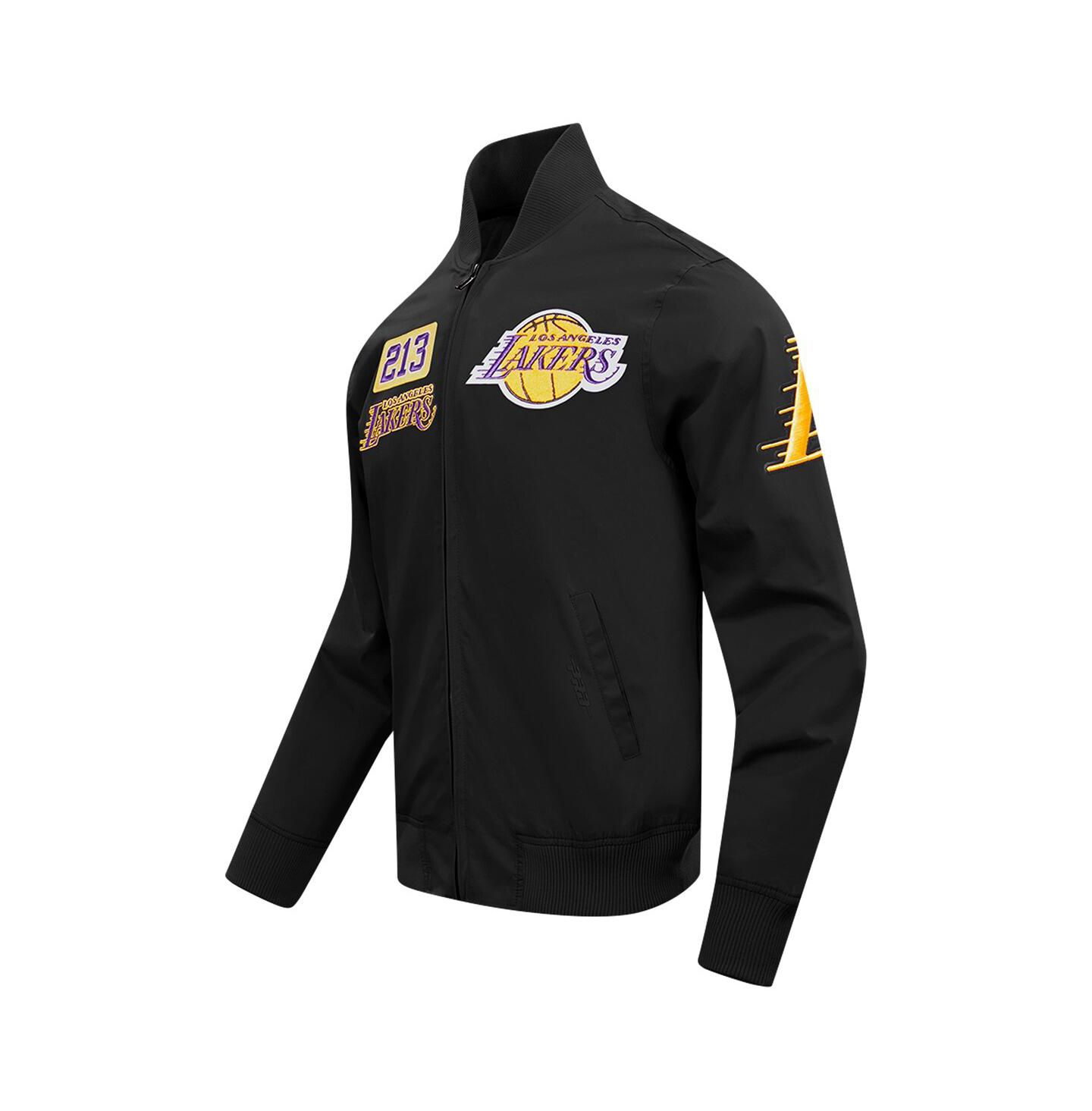 Мужская куртка Pro Standard Black Los Angeles Lakers Area Code Twill Full-Zip — фото 5