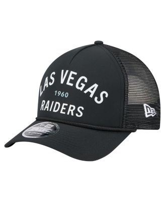 New Era - Men's Black Las Vegas Raiders Active Minimalist M-Crown A-Frame 9FORTY Adjustable Hat