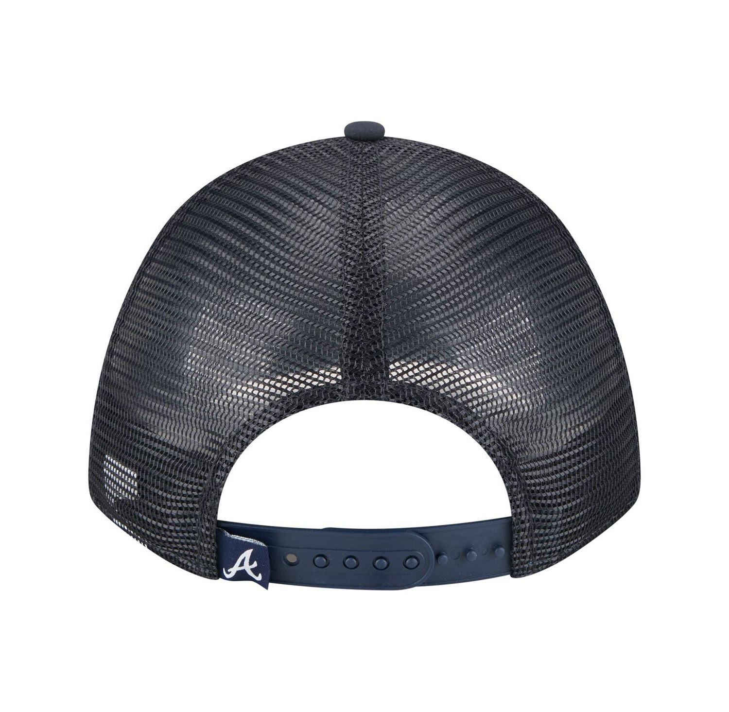 Men's Navy Atlanta Braves Minimalist 9FORTY A-Frame Adjustable Hat