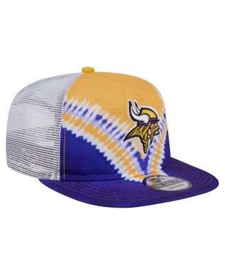 Men's Gold/Purple Minnesota Vikings Throwback Dye Golfer Snapback Hat