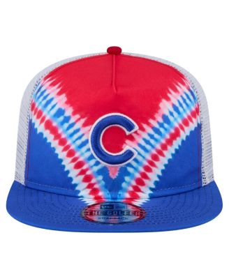 Men's Chicago Cubs Tie-Dye Golfer Trucker Adjustable Hat