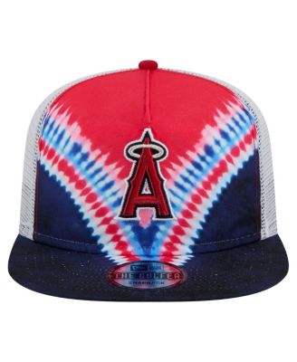 Men's Los Angeles Angels Tie-Dye Golfer Trucker Adjustable Hat