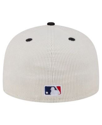 Men's Cream/Black Pittsburgh Pirates Two-Tone Corduroy 59FIFTY Fitted Hat