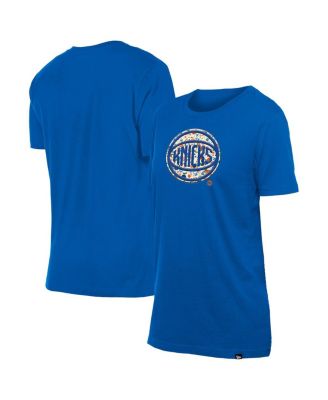 New Era - Women's Blue New York Knicks Glam Game Flower T-Shirt