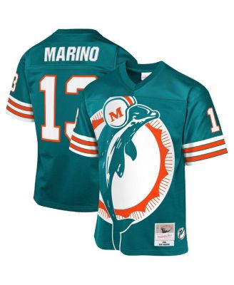 Mitchell & Ness - Big Boys and Girls Dan Marino Aqua Miami Dolphins 1984 Throwback Fashion Jersey
