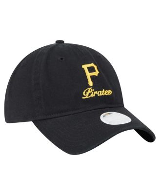Women's Black Pittsburgh Pirates Preppy Team 9TWENTY Adjustable Hat