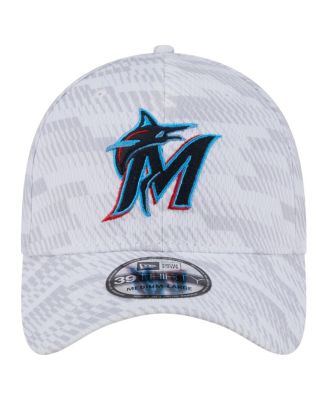 Men's White Miami Marlins Graded 39THIRTY Flex Hat