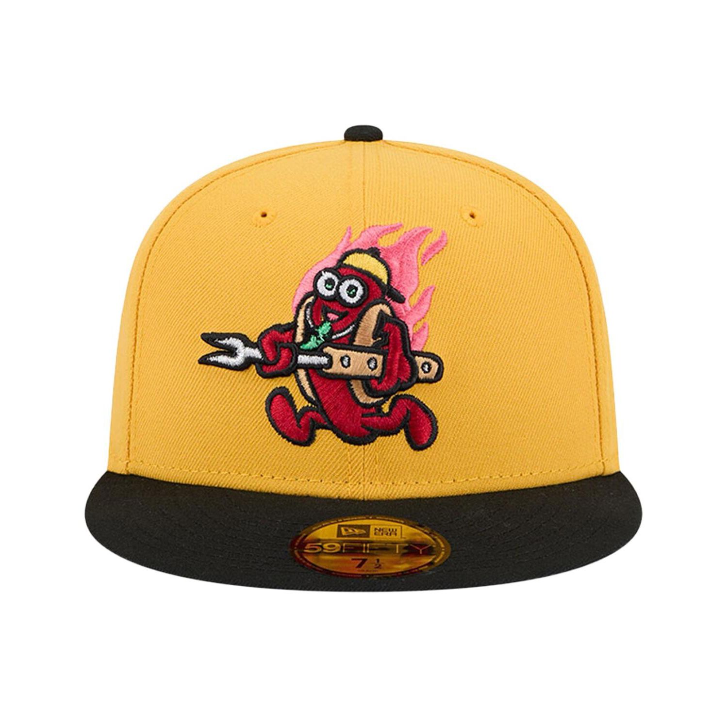 Men's Yellow Akron RubberDucks Copa de la Diversion 59FIFTY Fitted Hat