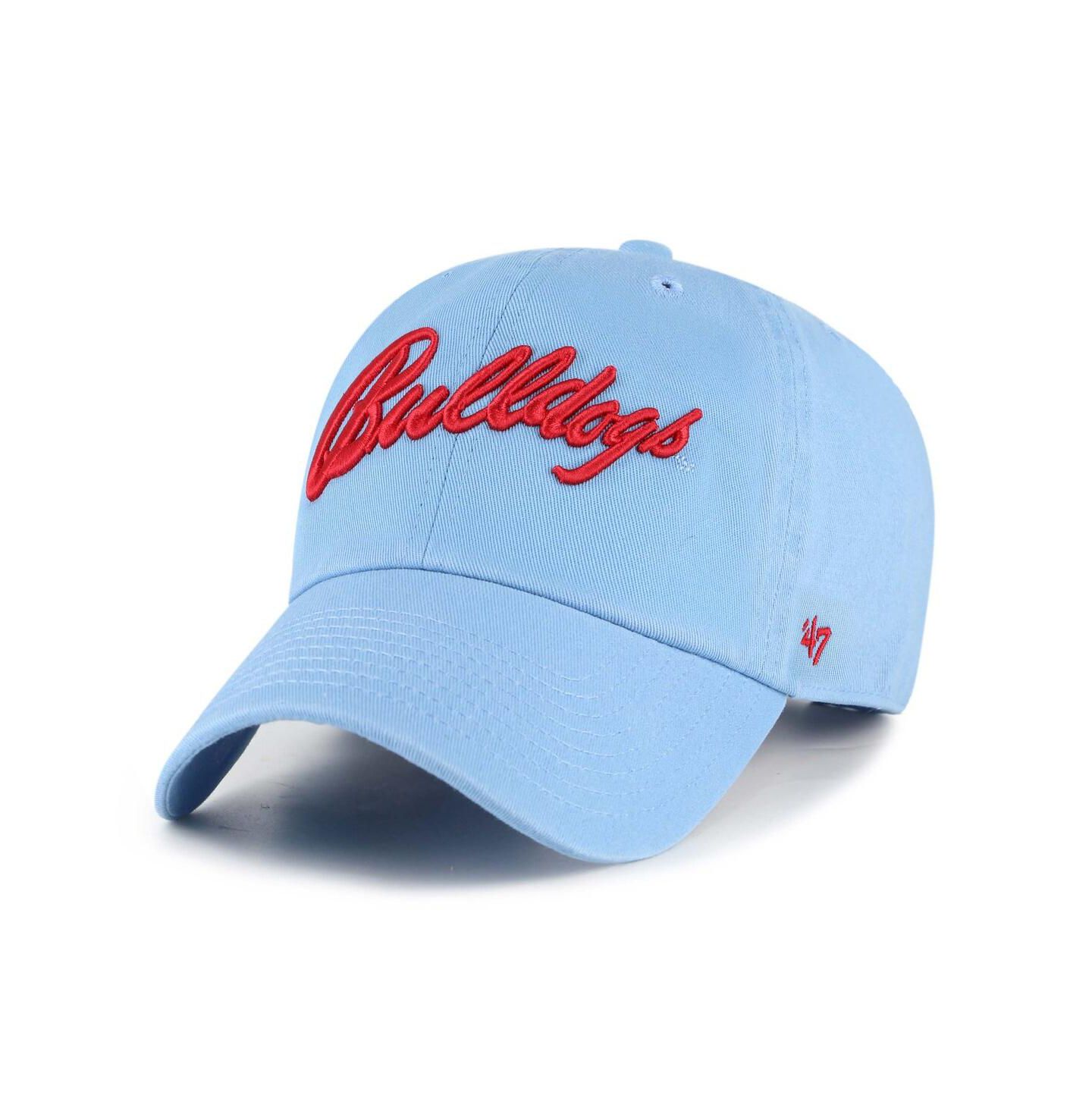 Мужская кепка '47 Brand Light Blue Fresno State Bulldogs Vault Clean Up Adjustable Hat — фото 1