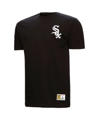 Men's Frank Thomas Black Chicago White Sox Legends Collection Vintage Logo T-Shirt