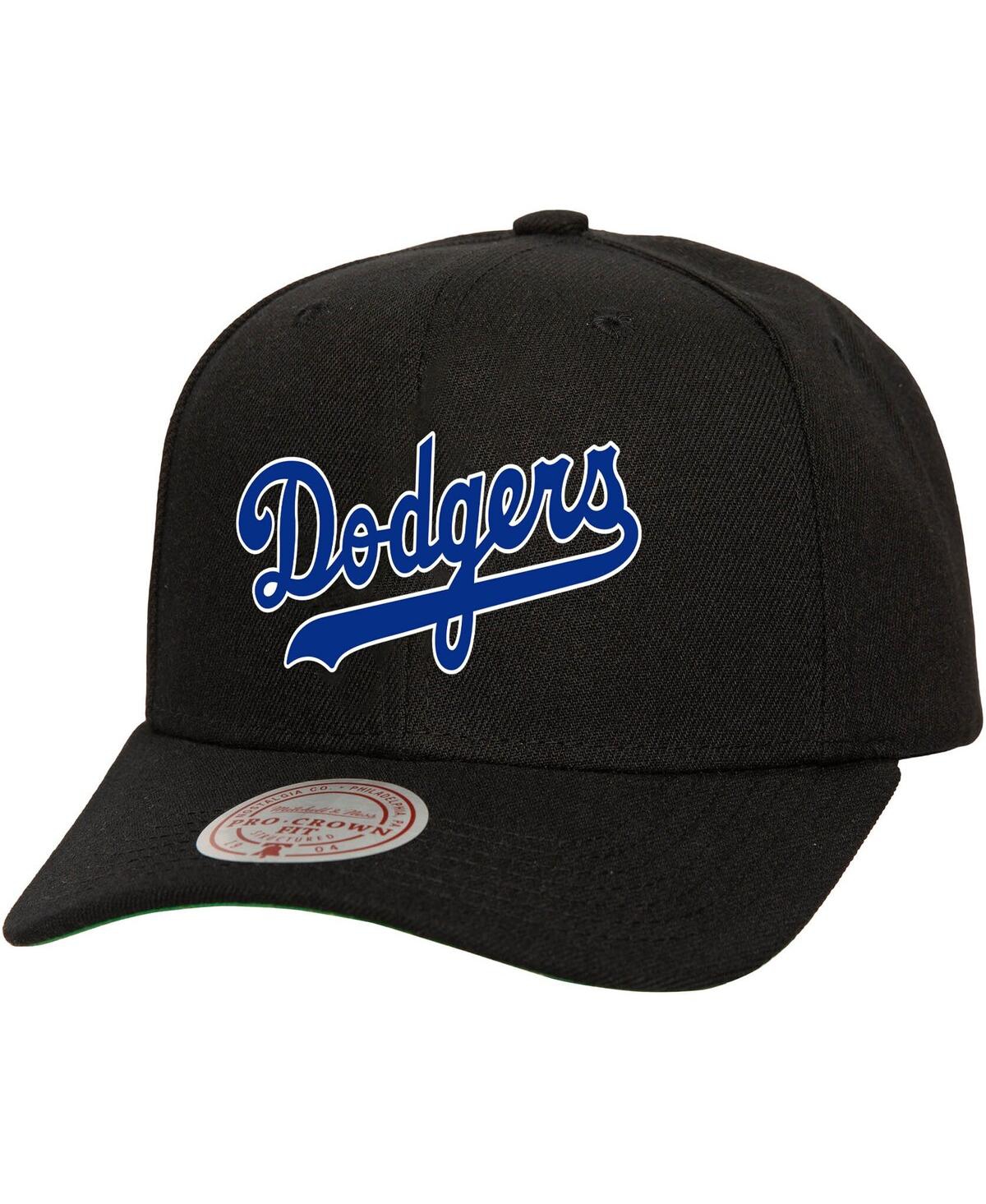 Mitchell & Ness Men's And Women's Black Los Angeles Dodgers Basic Coop Pro Adjustable Hat