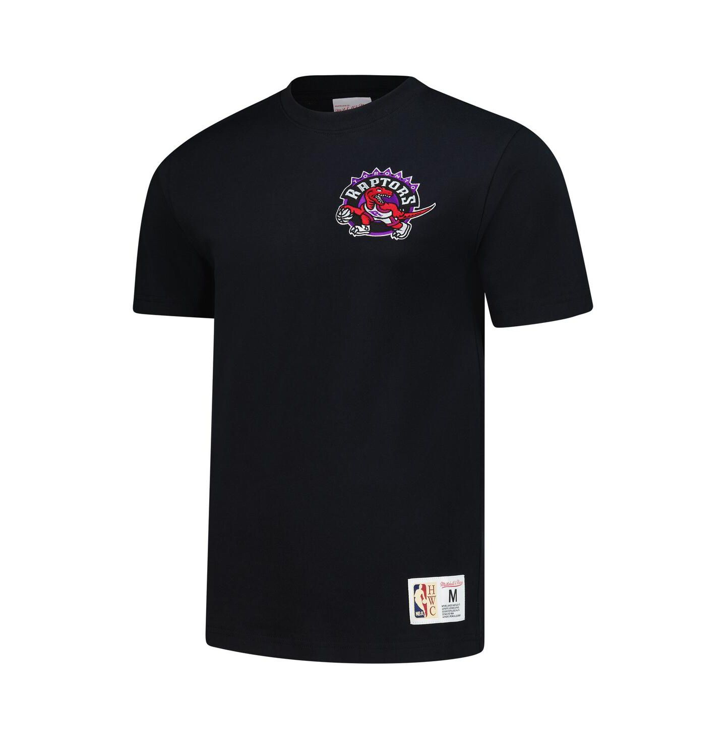 Мужская футболка Mitchell & Ness Vince Carter Black Toronto Raptors Hardwood Classics NBA Legends — фото 2