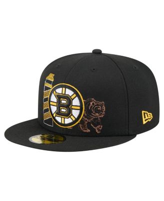 New Era - Men's Black Boston Bruins State Stitch 59FIFTY Fitted Hat