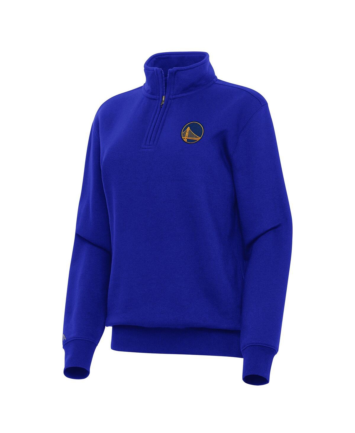 Women's Royal Golden State Warriors Victory Quarter-Zip Sweatshirt - Royal