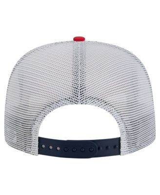 Men's Red/Navy Houston Texans Throwback Dye Golfer Snapback Hat