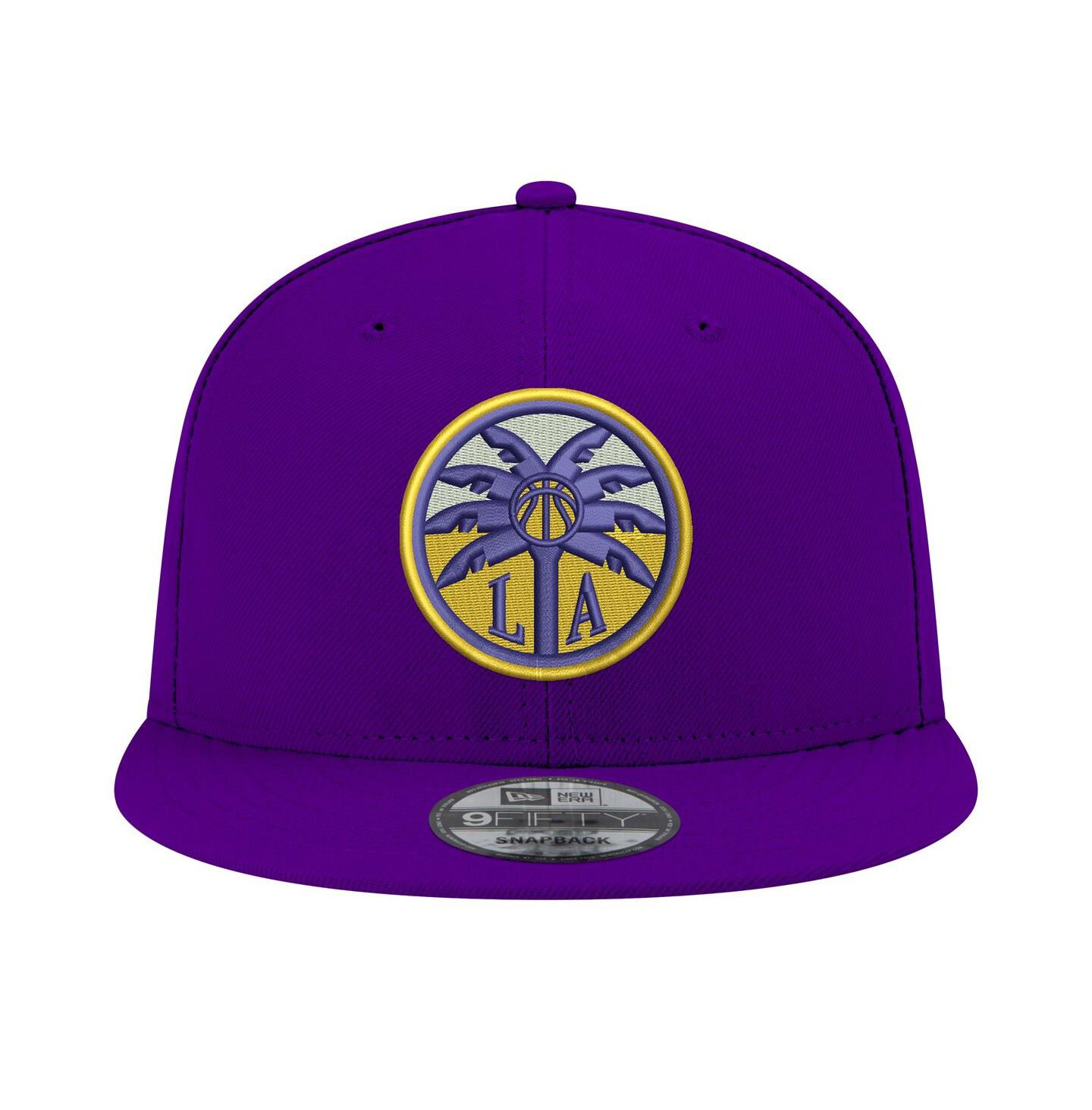 Кепка New Era Purple Los Angeles Sparks Logo 9FIFTY Snapback Hat — фото 2