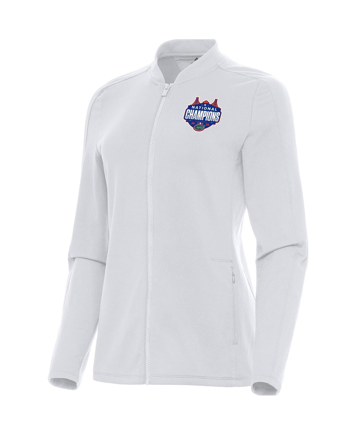 Women's White Florida Gators 2025 Ncaa Men's Basketball National Champions Continual Full-Zip Jacket - White