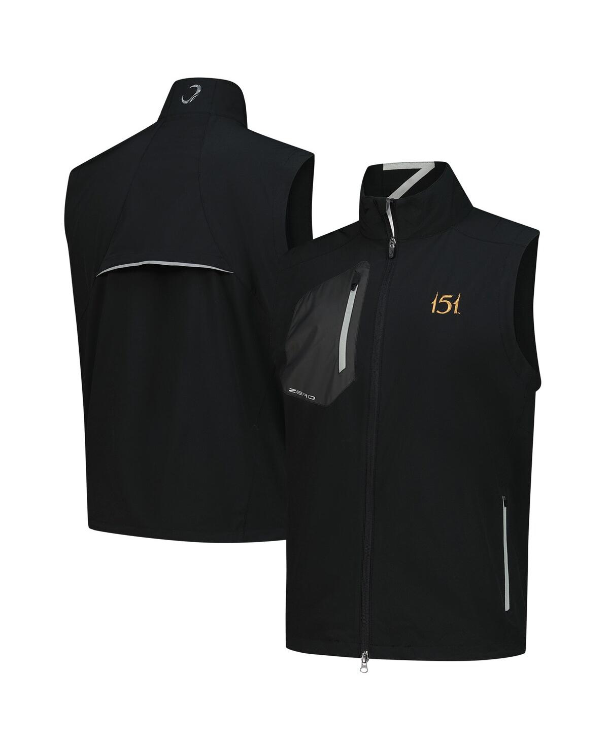 Men's Zero Restriction Black 151st Kentucky Derby Z700 Full-Zip Vest - Black