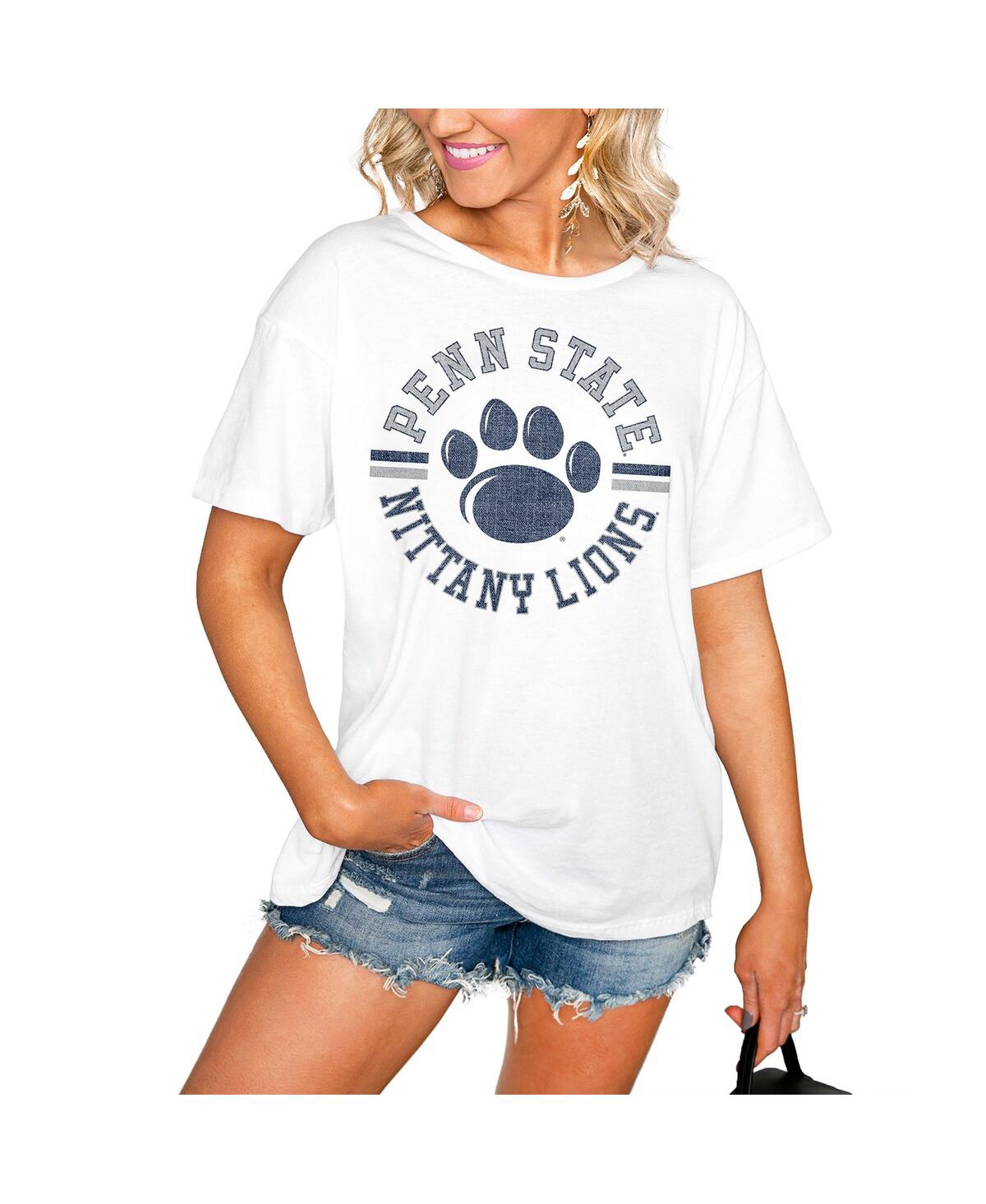 Women's White Penn State Nittany Lions Vintage Days Easy T-Shirt - White