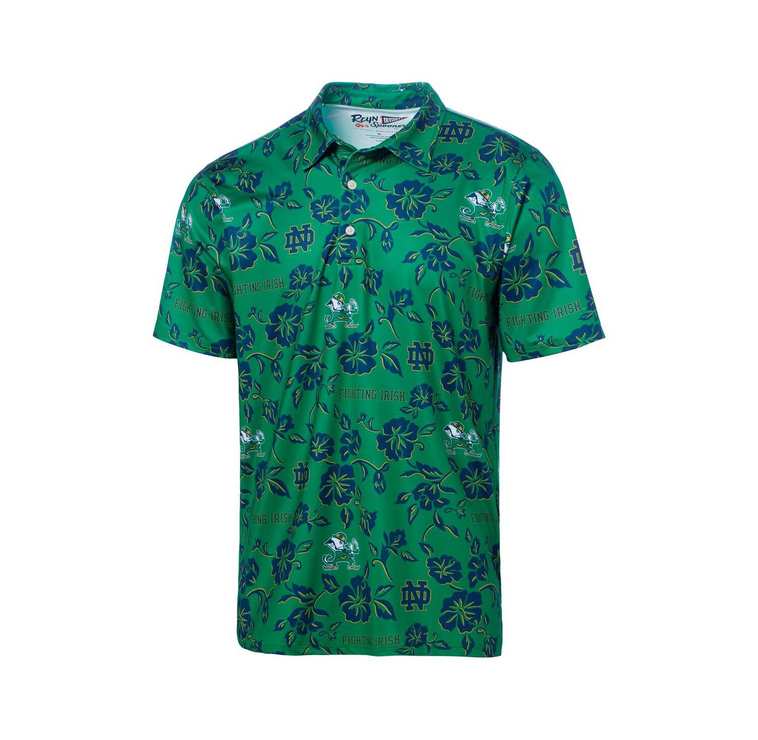 Men's Green Notre Dame Fighting Irish Performance Polo Shirt