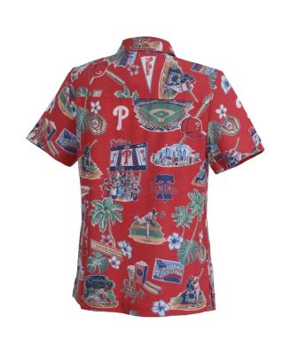 Women's Red Philadelphia Phillies Scenic Button-Up Top