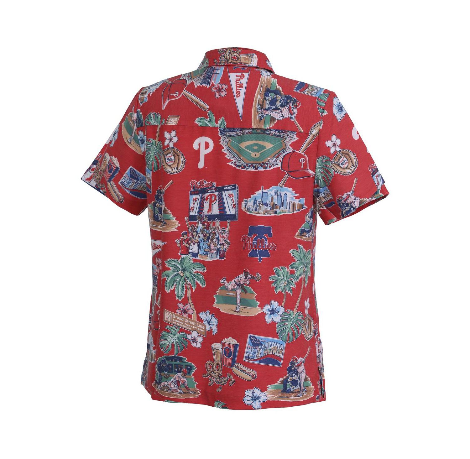 Women's Red Philadelphia Phillies Scenic Button-Up Top