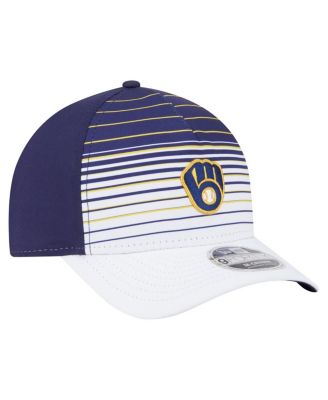 Men's Navy Milwaukee Brewers Gradient 9FORTY M-Crown Adjustable Hat
