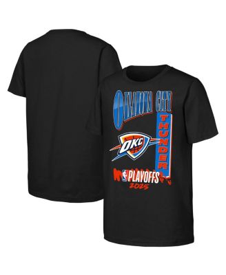 Outerstuff - Big Boys and Girls Black Oklahoma City Thunder 2025 NBA Playoffs Hype T-Shirt