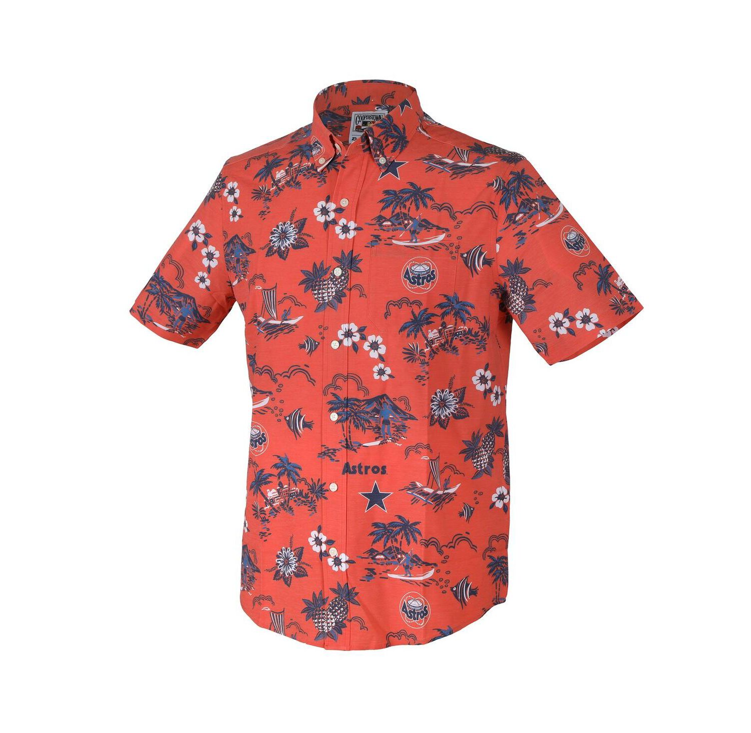Men's Orange Houston Astros Kekai Button-Down Shirt