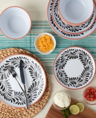 Melamine 12 Pc. Dinnerware Set, Service for 4