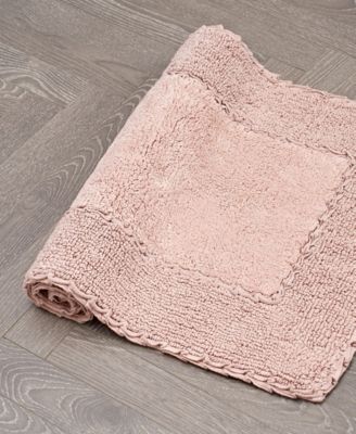 Cotton Ruffled Bath Rug, 27" x 45"