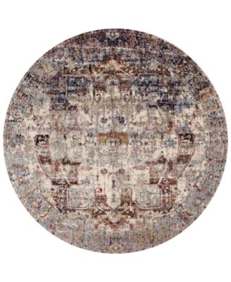 Loloi - Anastasia AF-08 Slate/Multi 7'10" Round Rug