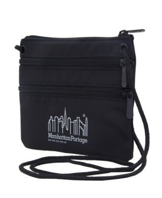 Triple Zipper Crossbody Pouch