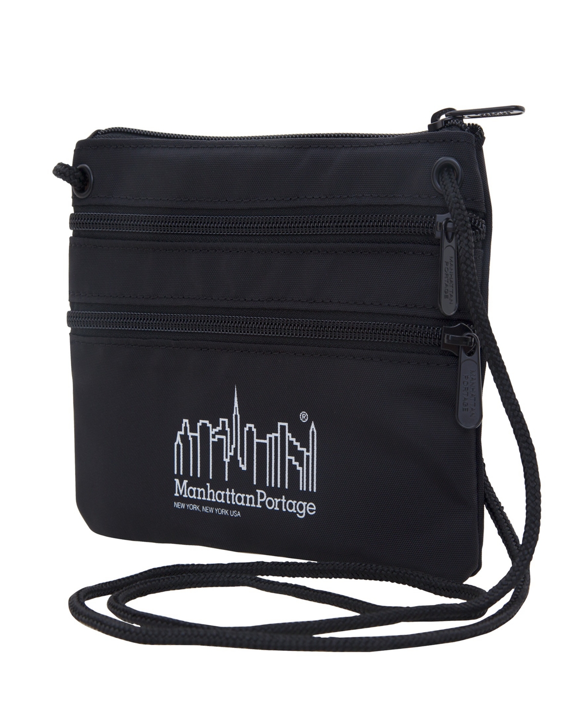 Manhattan Portage Triple Zipper Crossbody Pouch