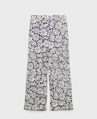 Women's Floral Linen Pants
