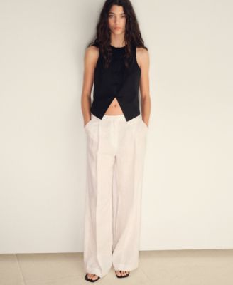 Women's Linen-Blend Suit Vest