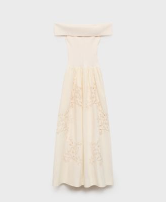 Women's Embroidered Details Combined Dress