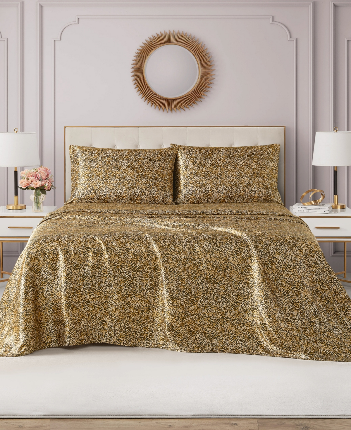 Juicy Couture Satin 3 Piece Sheet Set, Twin