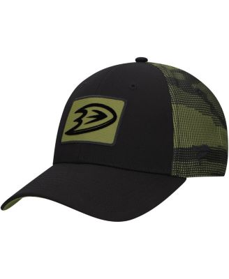 Fanatics - Men's Black Anaheim Ducks Authentic Pro Military Appreciation Adjustable Hat