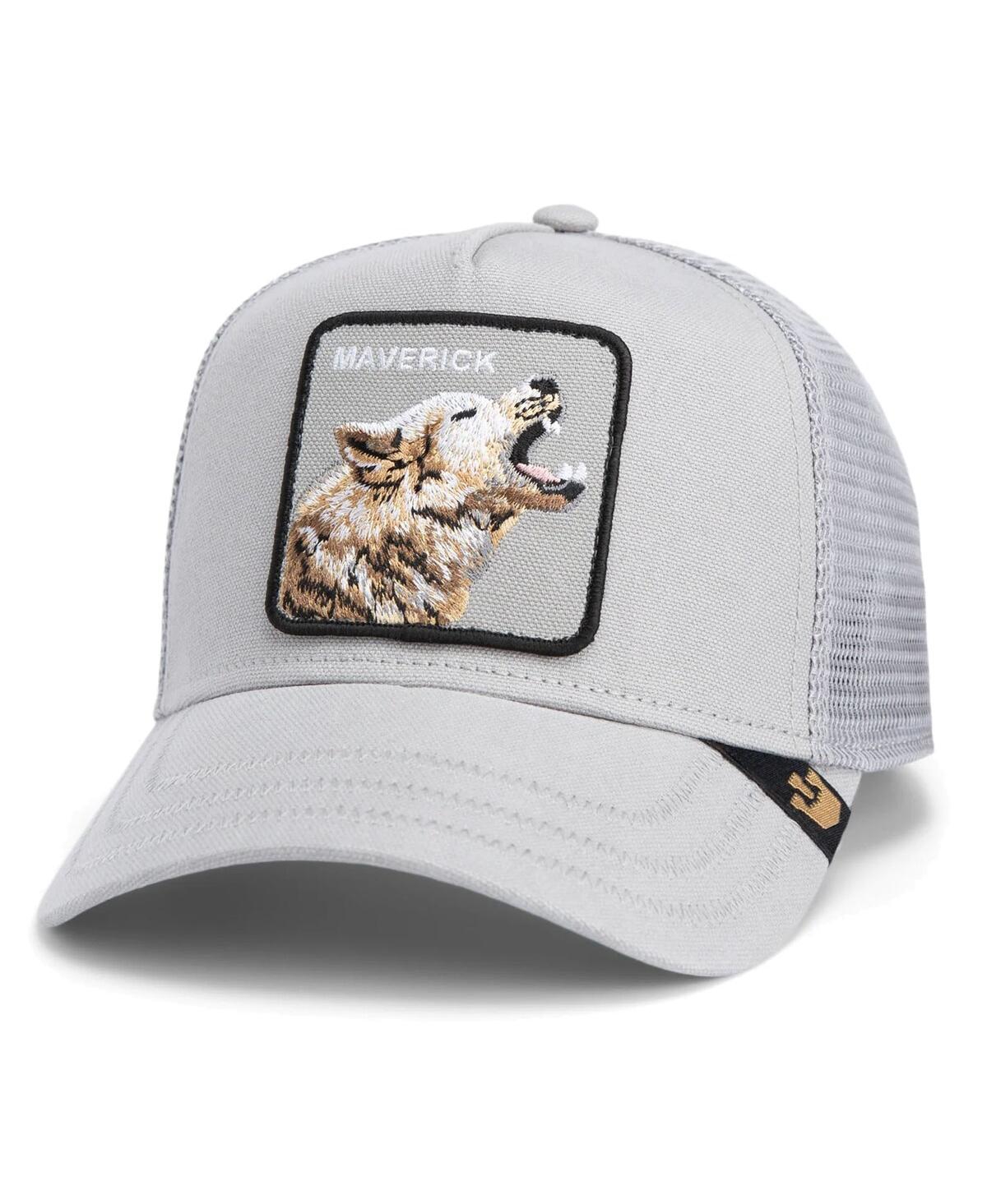 Men's Gray Howling in Harmony Adjustable Trucker Hat - Gray