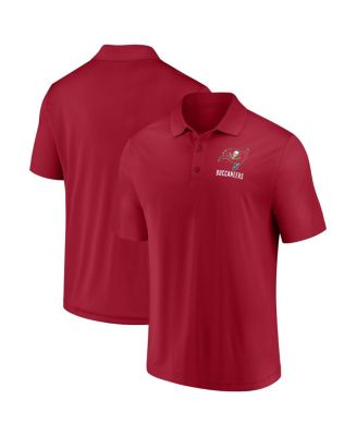 Fanatics - Men's Red Tampa Bay Buccaneers Lockup Polo Shirt