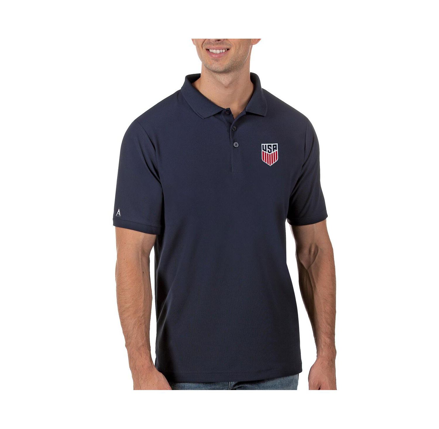 Men's Navy USMNT Legacy Pique Polo Shirt