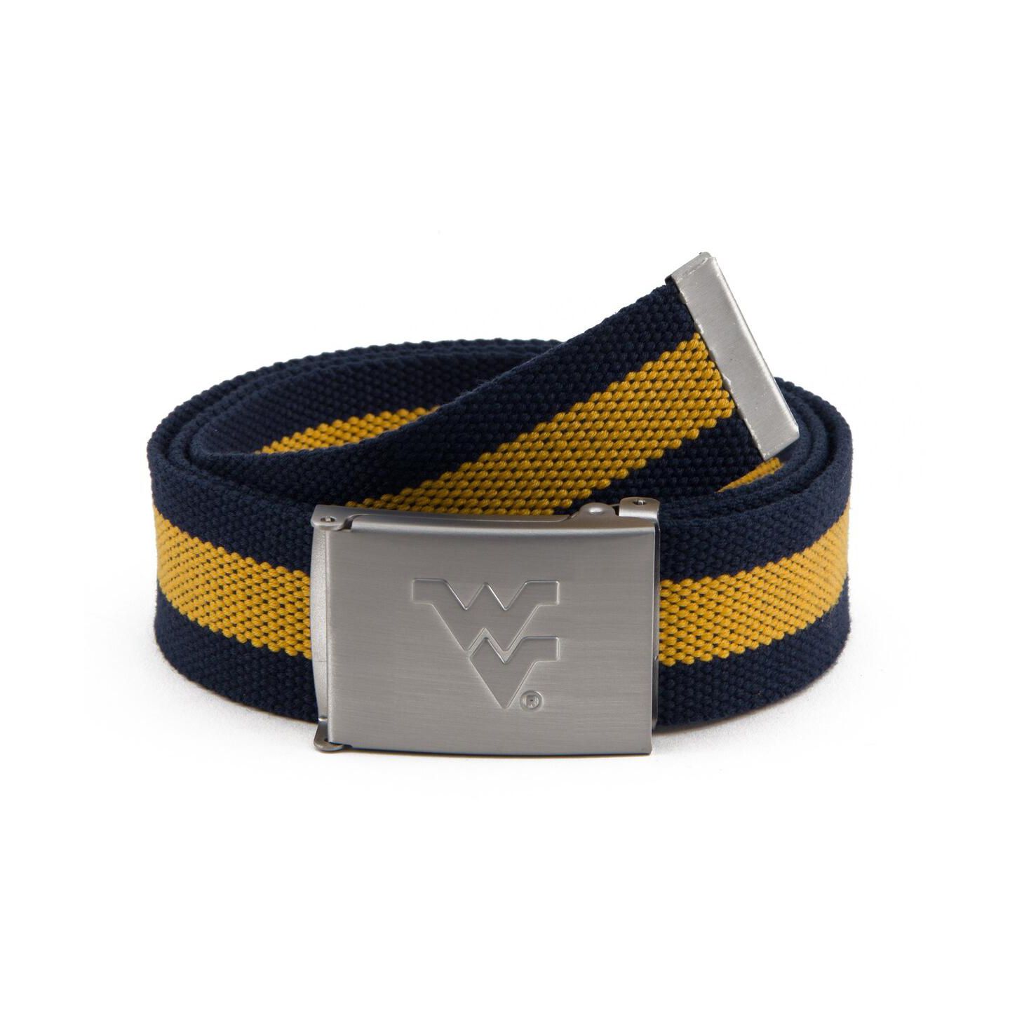 Мужской ремень Eagles Wings West Virginia Mountaineers Fabric Belt — фото 1
